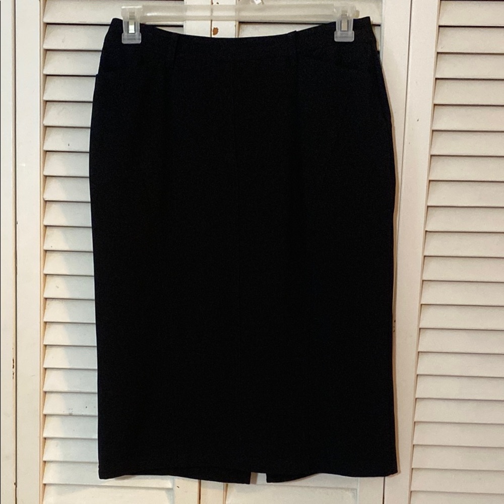 Click Classic Black Pencil Skirt size 8
